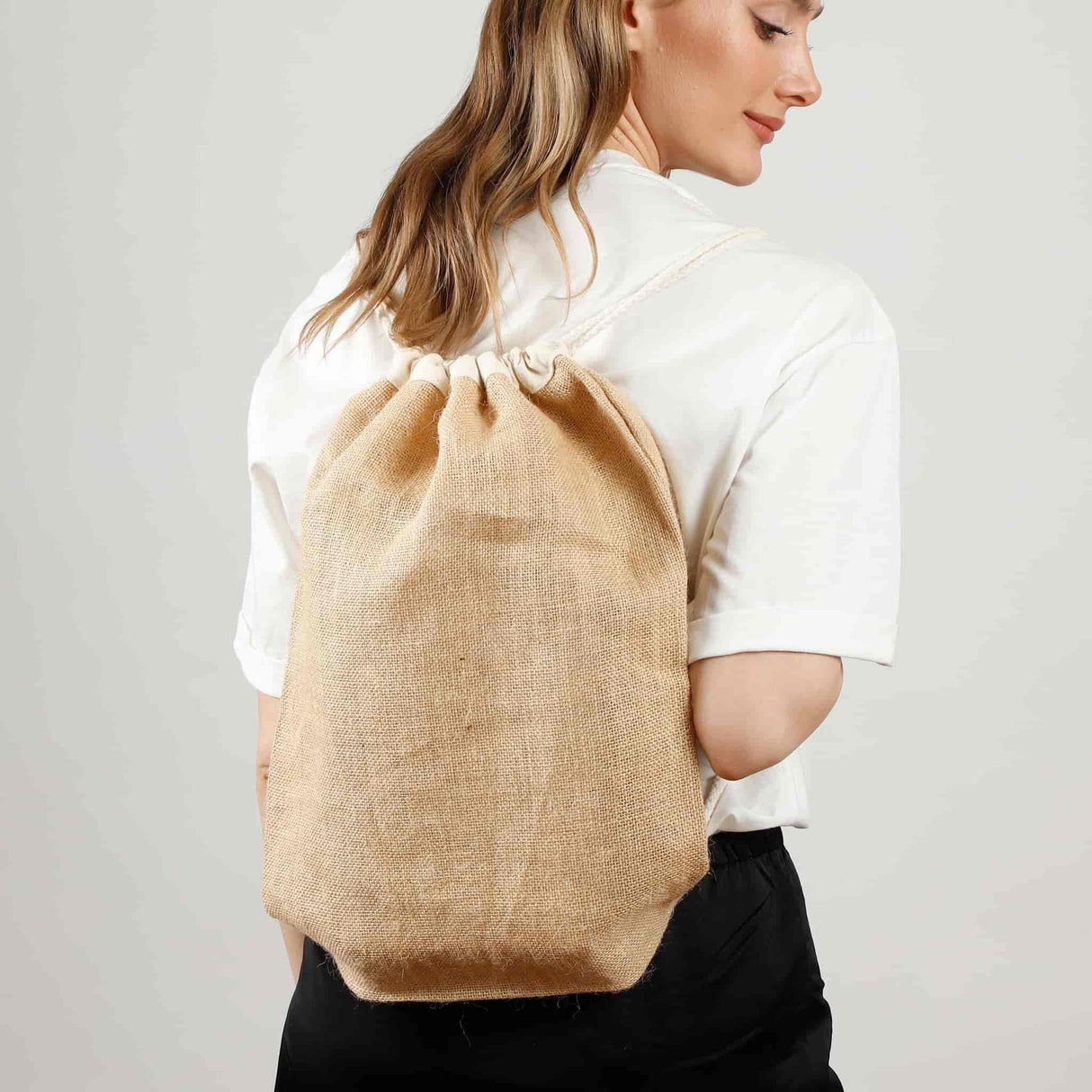 High-Quality Jute Backpack