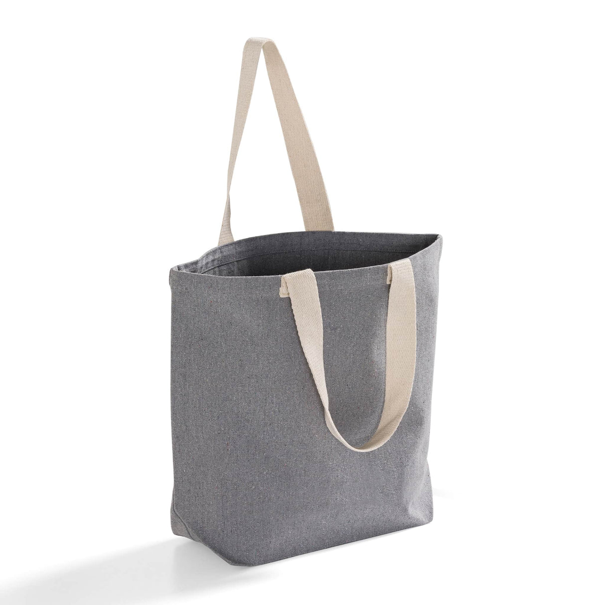iconic ash gray recyled shopping tote bag