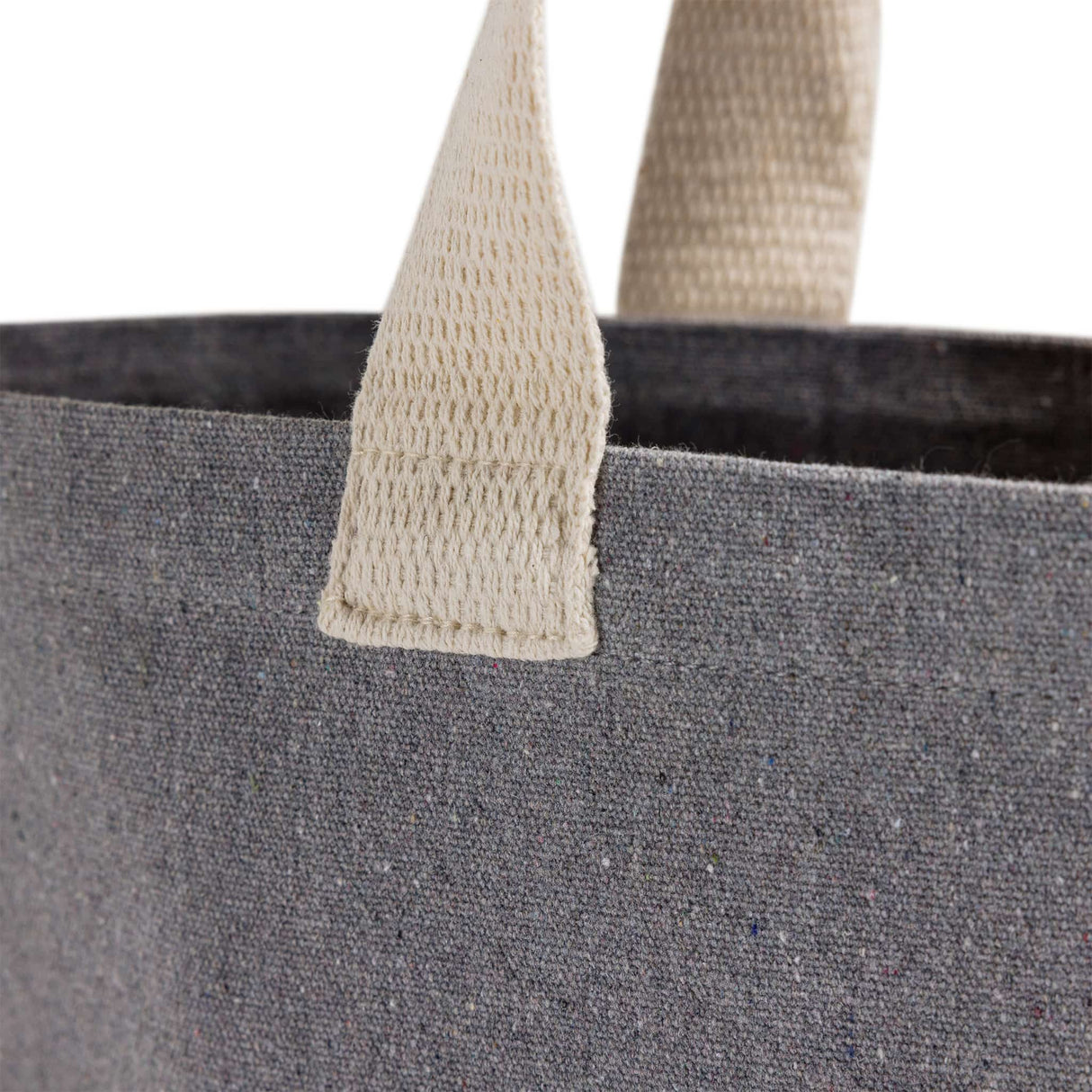 iconic ash gray shopping recycled bag handle