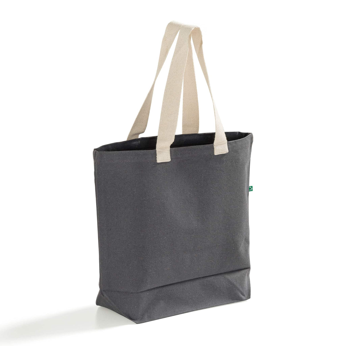 iconic charcoal recycled shopping bag
