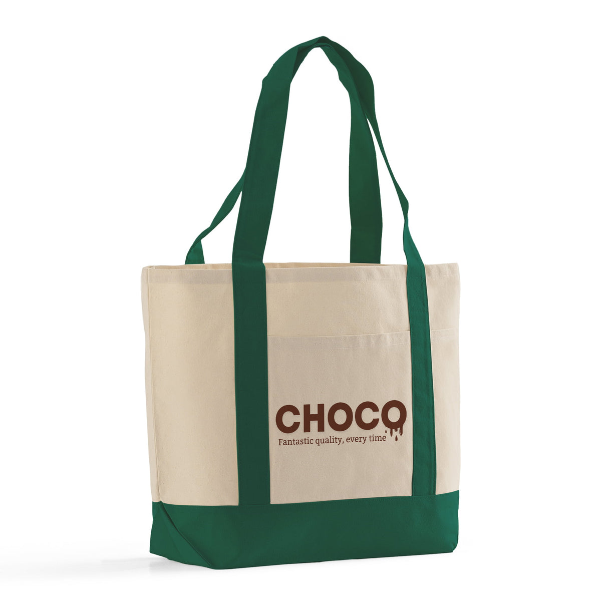 Custom Iconic Green Large Tote Bag