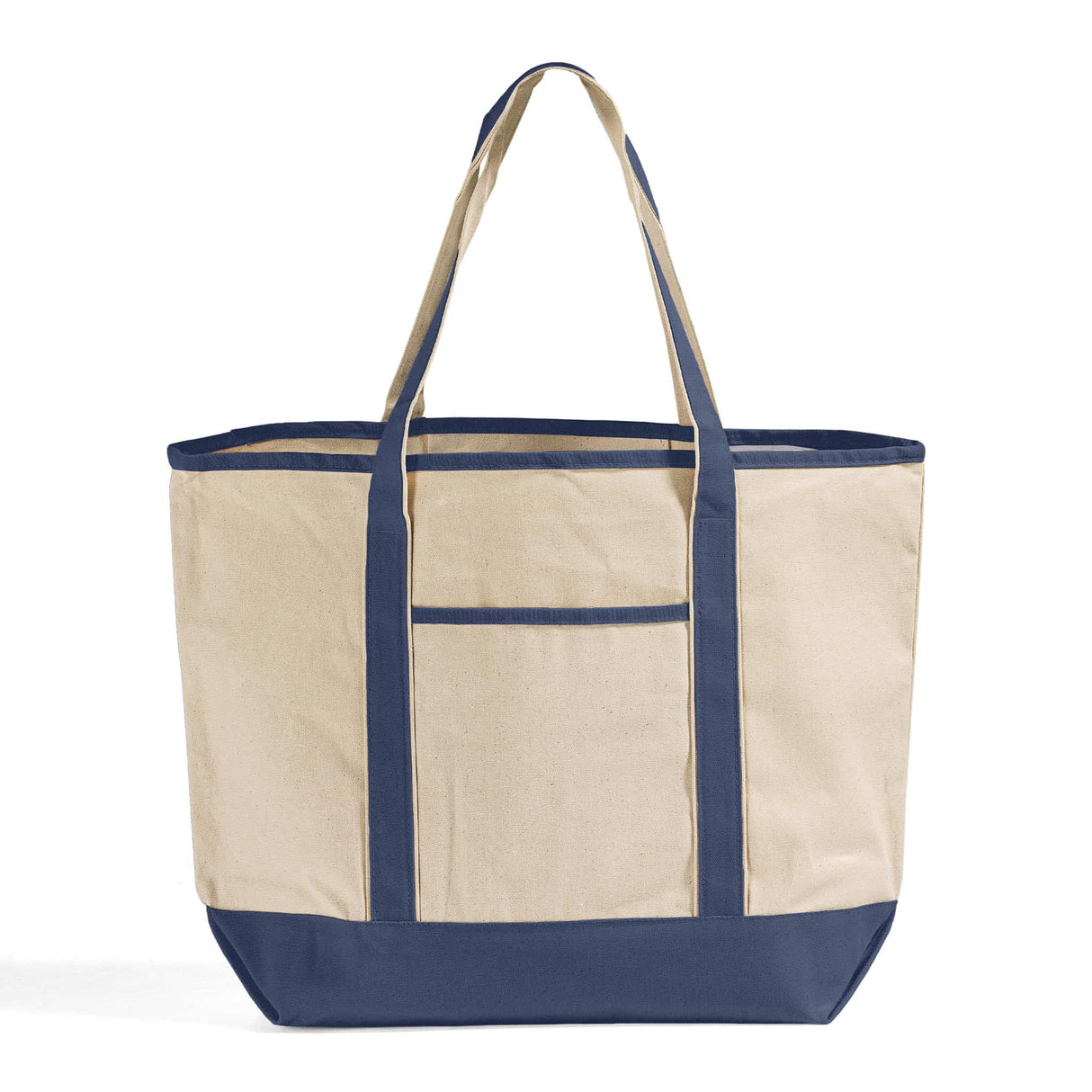 Jumbo Deluxe Navy Canvas Tote