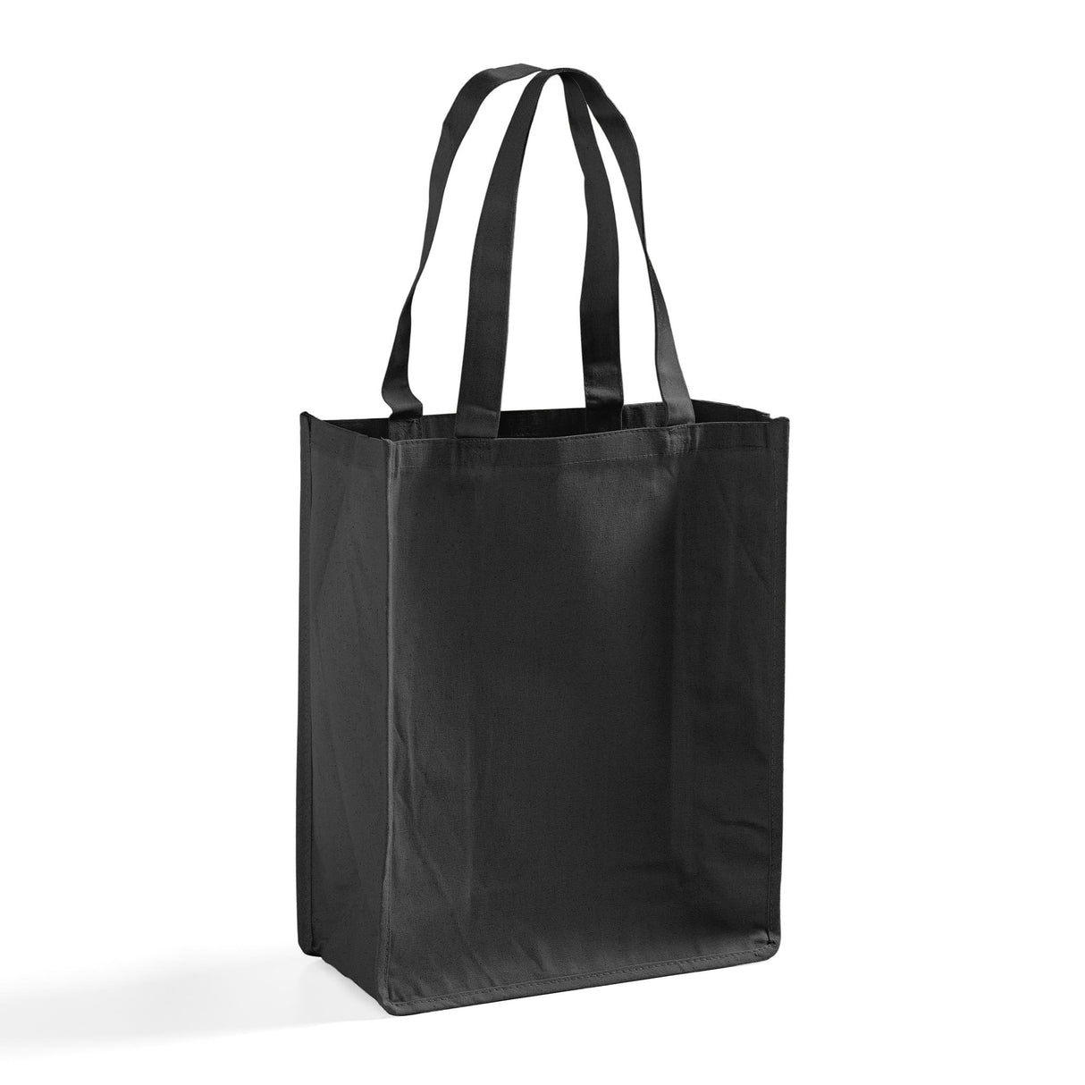 Jumbo Heavy Canvas Black Shopper Tote