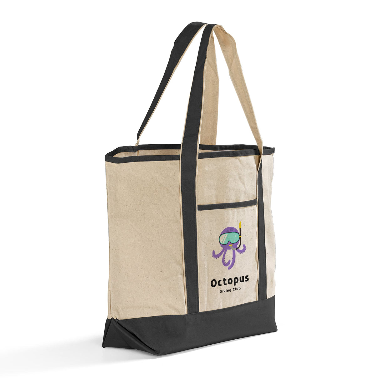 Jumbo Size Heavy Canvas Deluxe Tote Bags Customized - Personalized Tote Bags With Your Logo - TG215