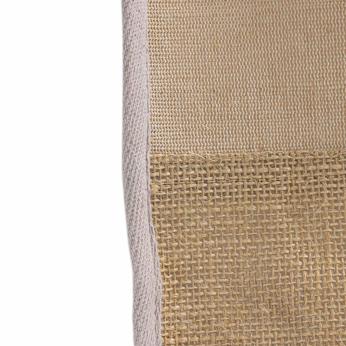 jute blend tote bag with gusset detail