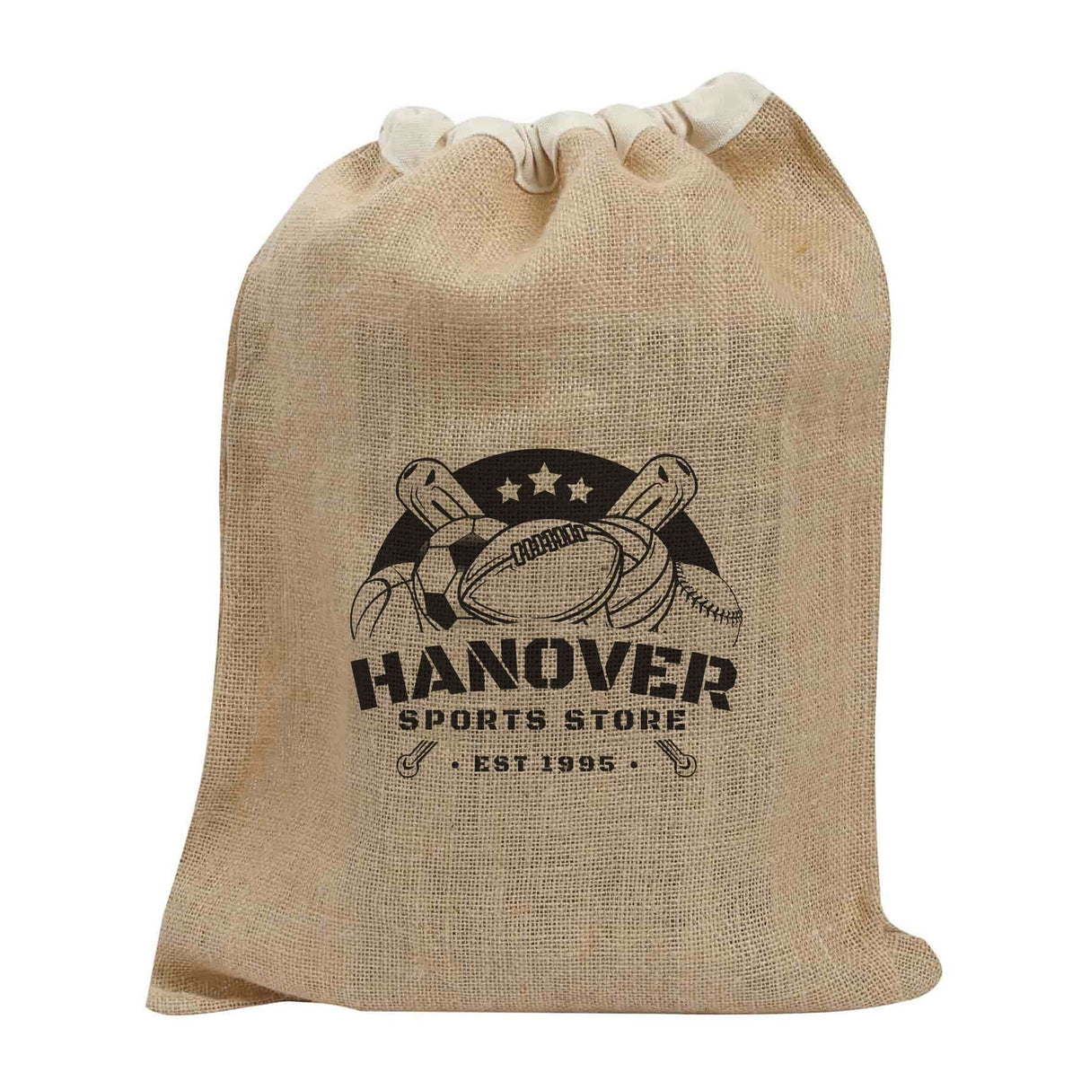 Jute Drawstring Tote Bag Customized