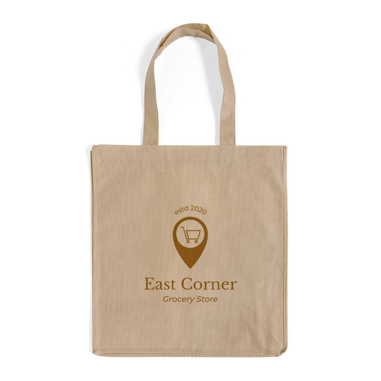Large Shopping Grocery Customized Logo Tote Bags - Promo Tote Bags