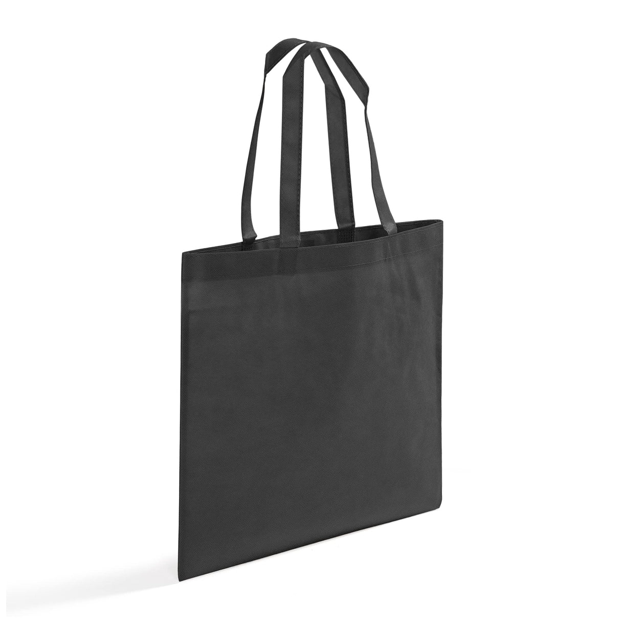 large budget black non woven tote