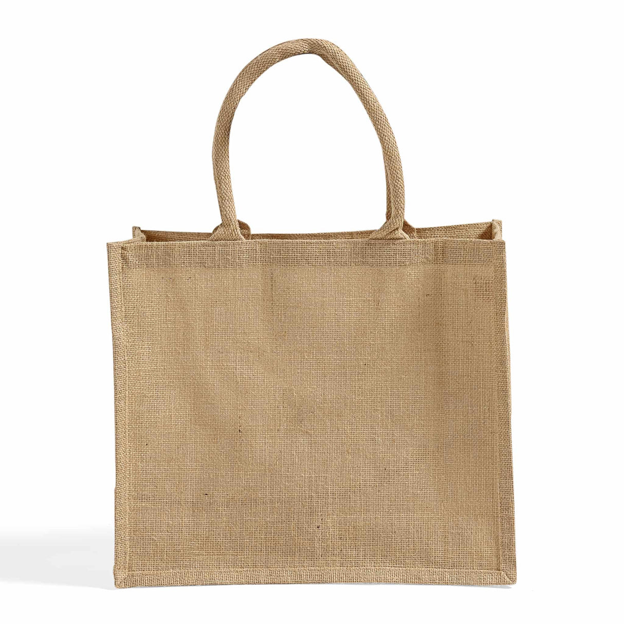 large burlap grocery tote bag