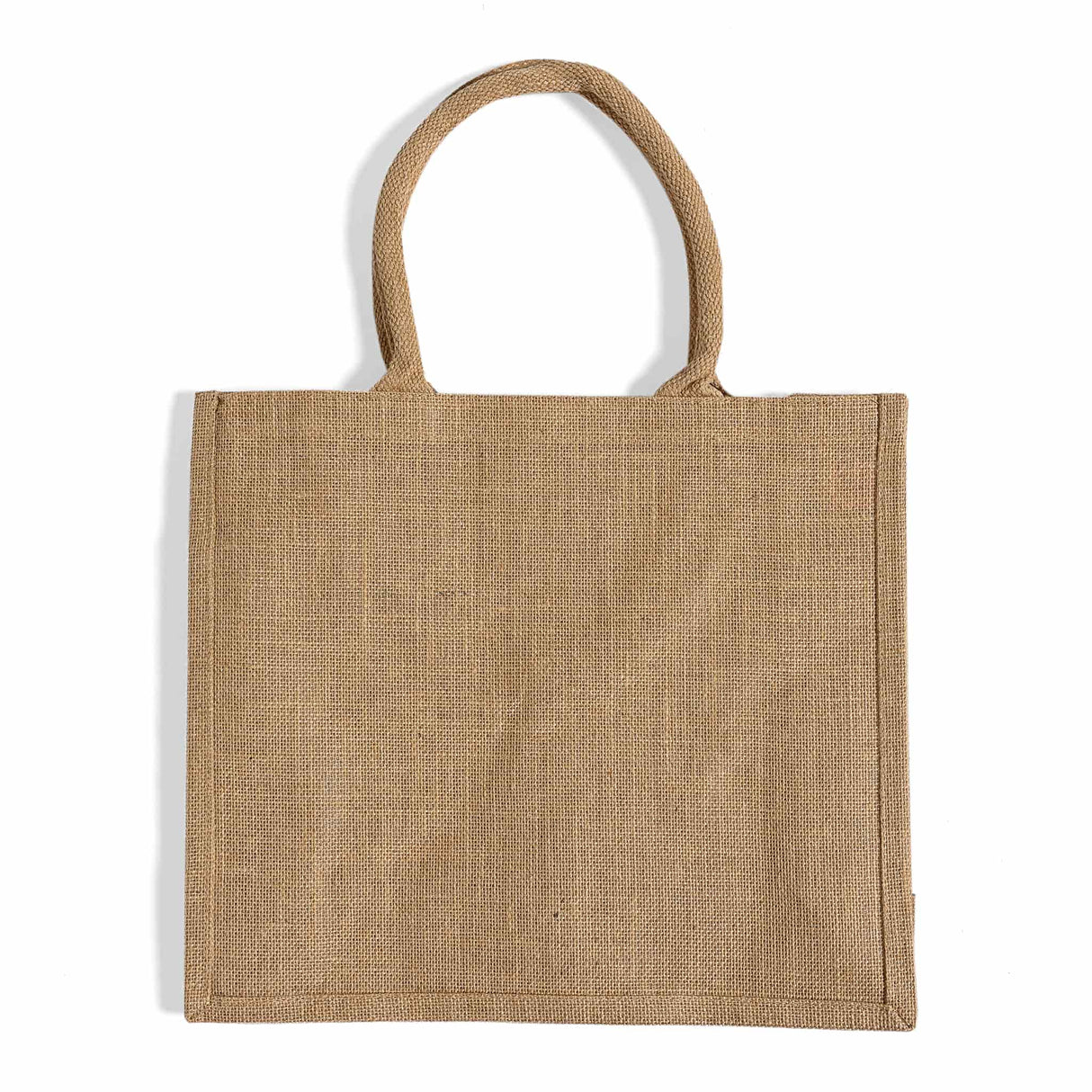 large burlap shopping bag