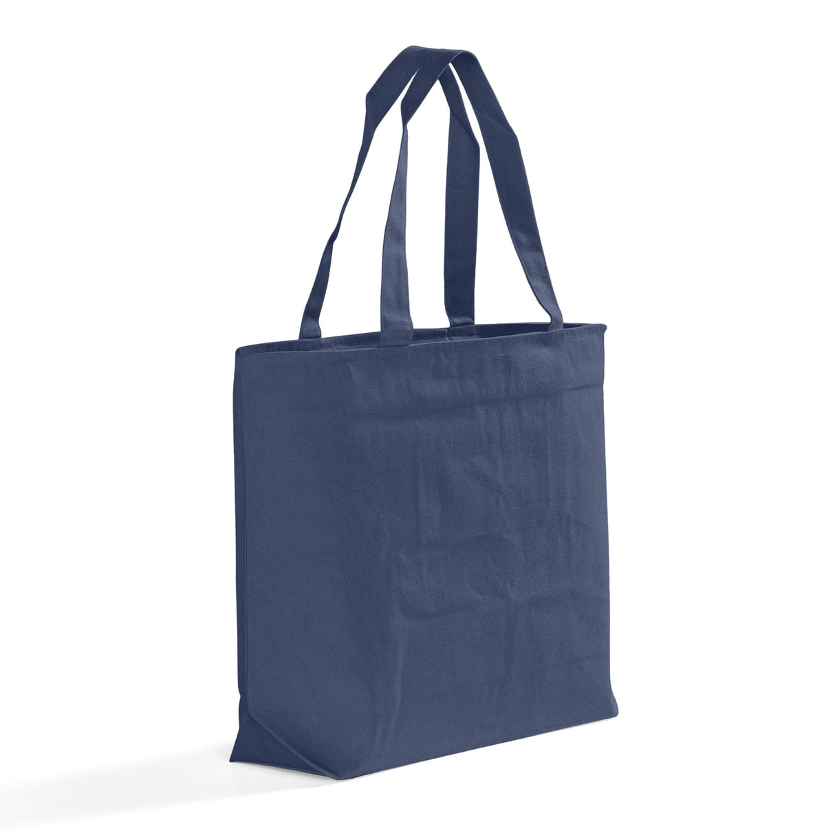 Large canvas navy tote bag
