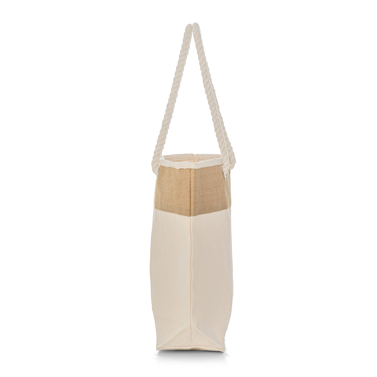 large canvas rope tote bag