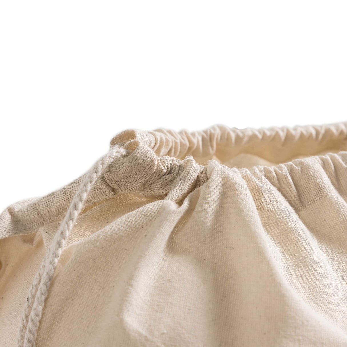 Large Cotton Laundry Bag Opening Detail