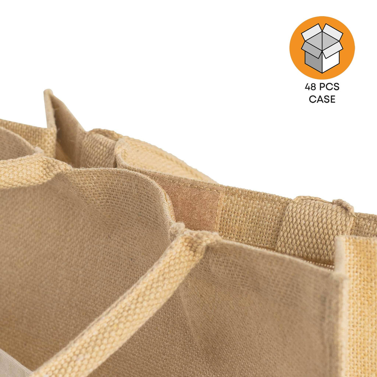 48 ct Large Easy-Print Jute Bag - By Case