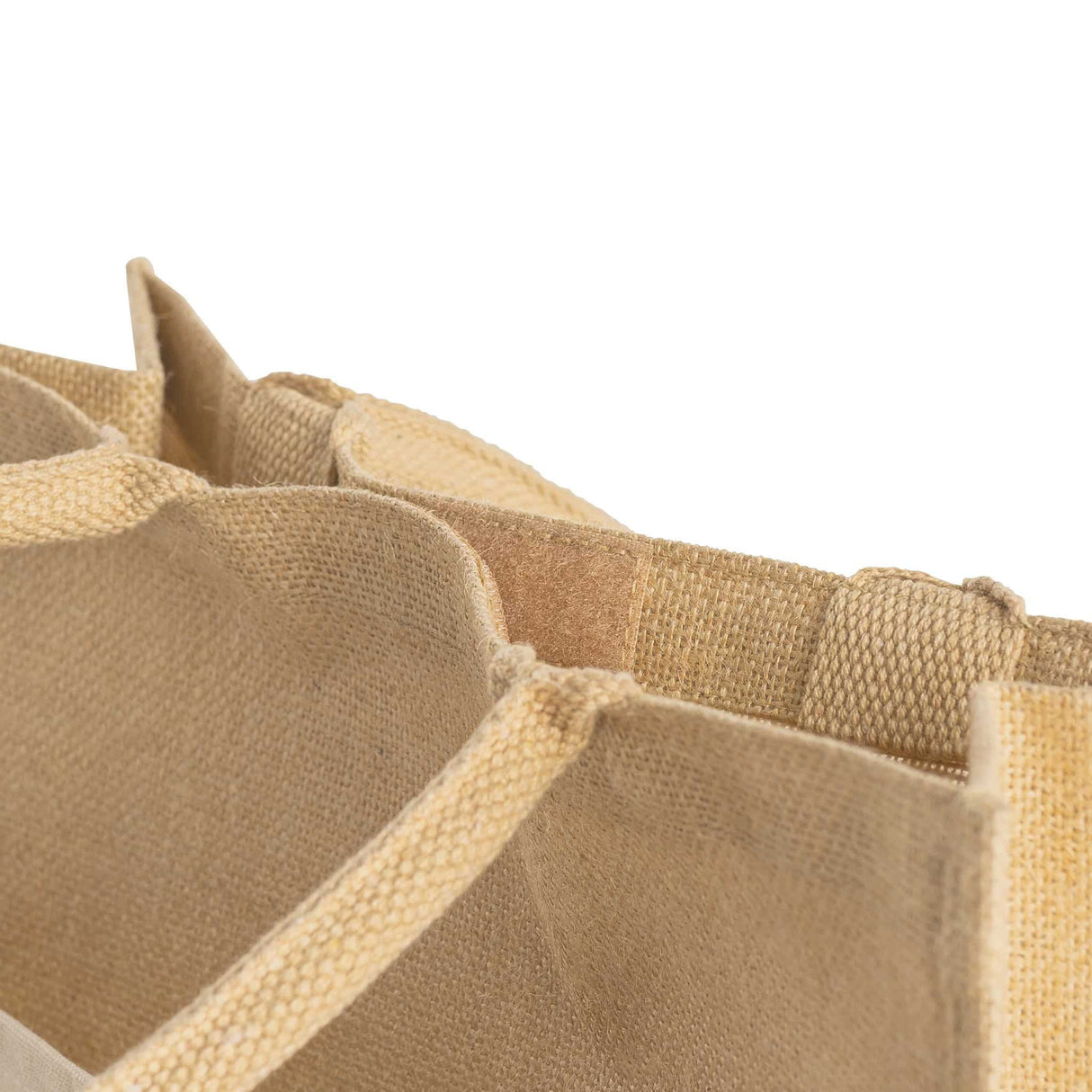 Large Easy Print Jute Bag Handle Detail