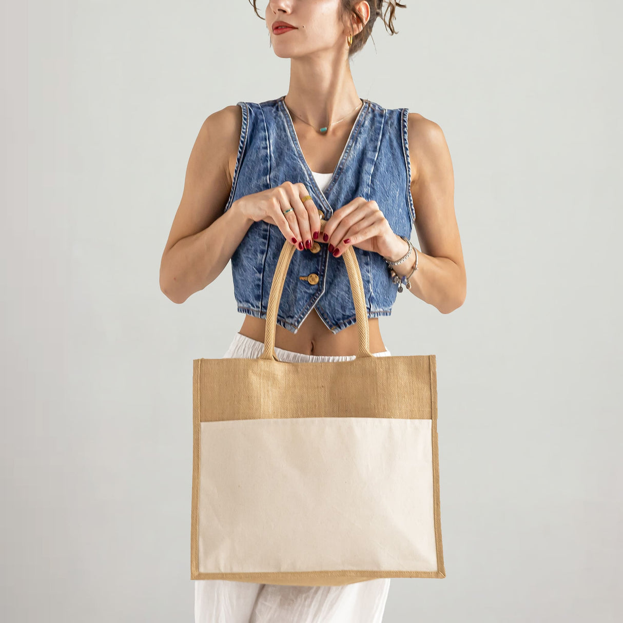 Large Easy Print Jute Model