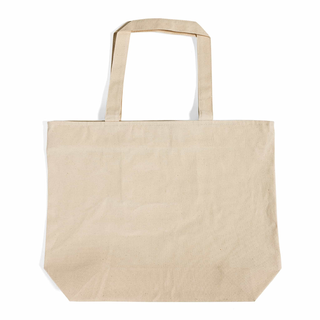 Large heavy canvas tote bag with long handle
