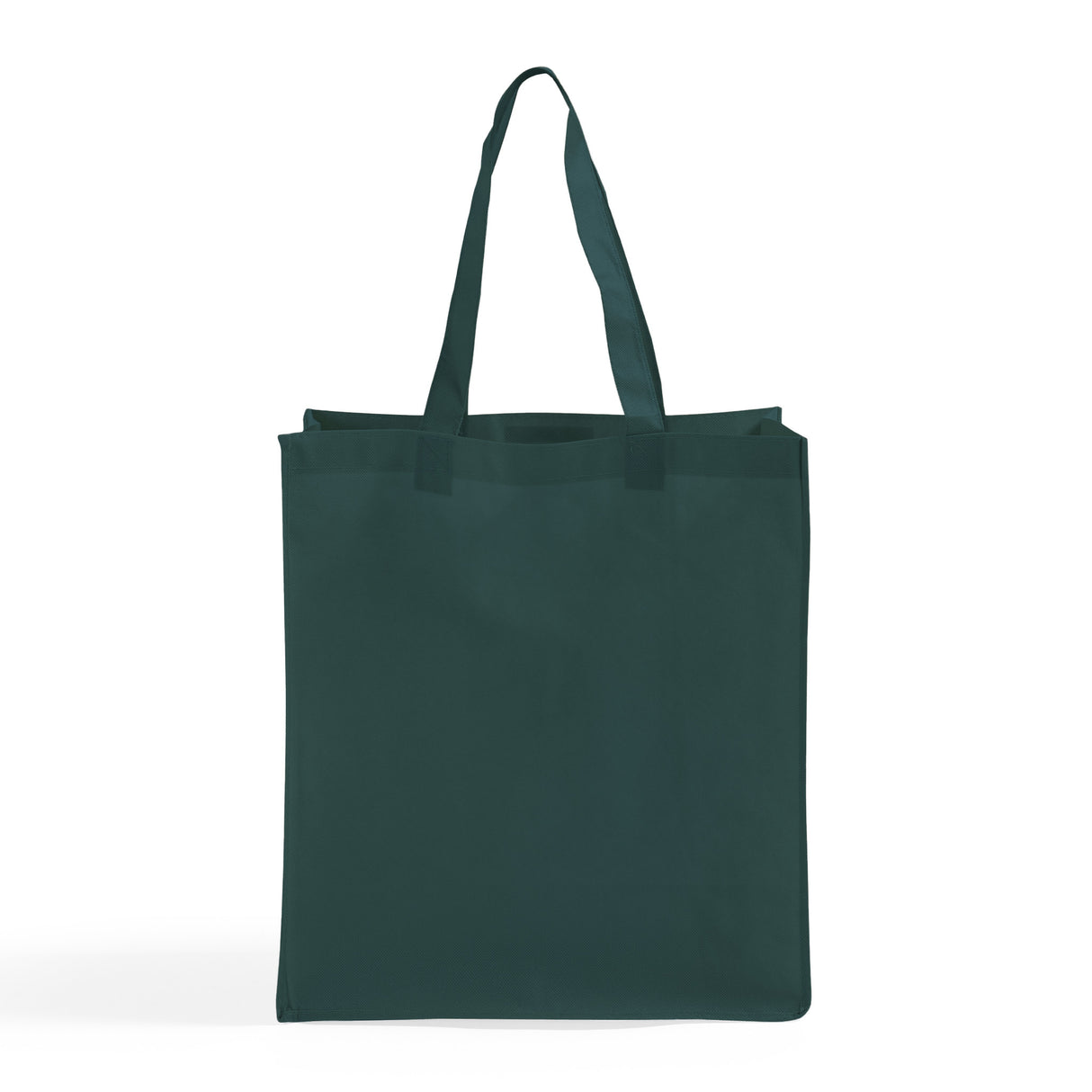 large hunter green polypropylene grocery tote