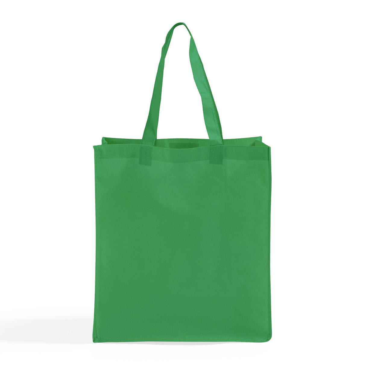 large kelly green polypropylene grocery tote