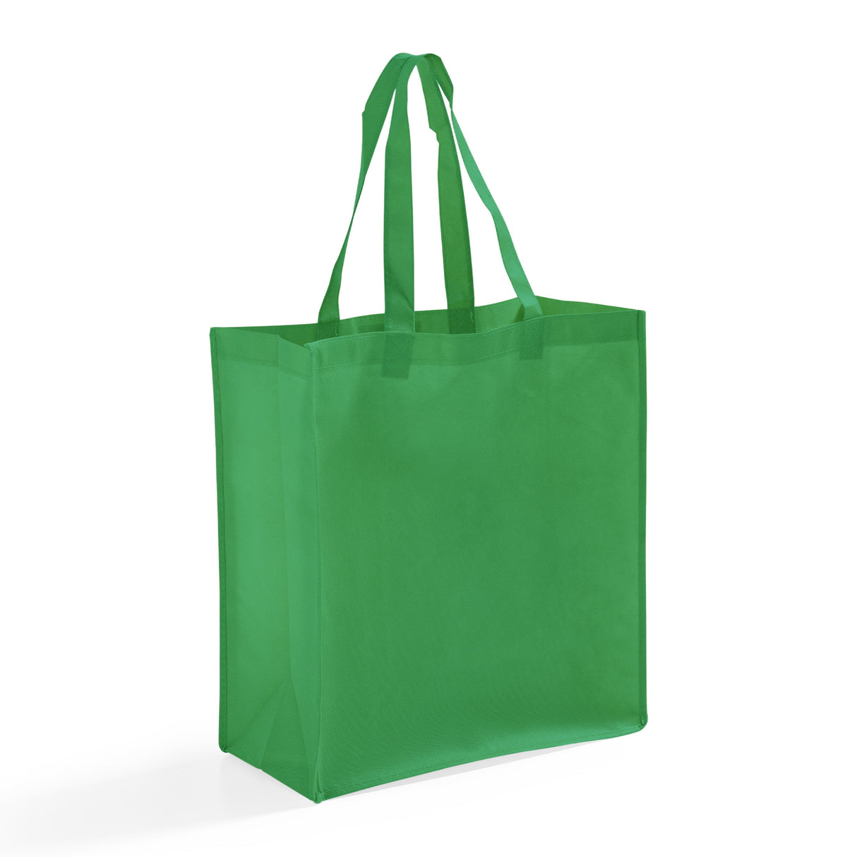 large kelly green polypropylene grocery totebag