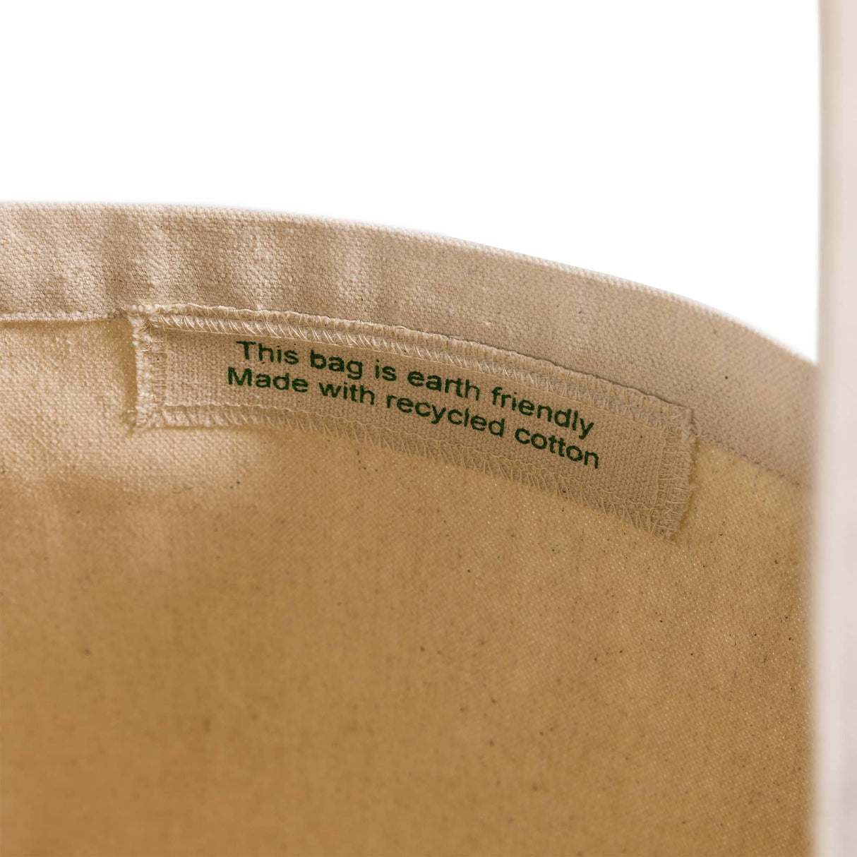 large natural eco friendly canvas detail