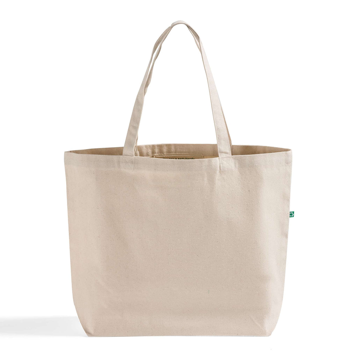 large natural recycled canvas totebag