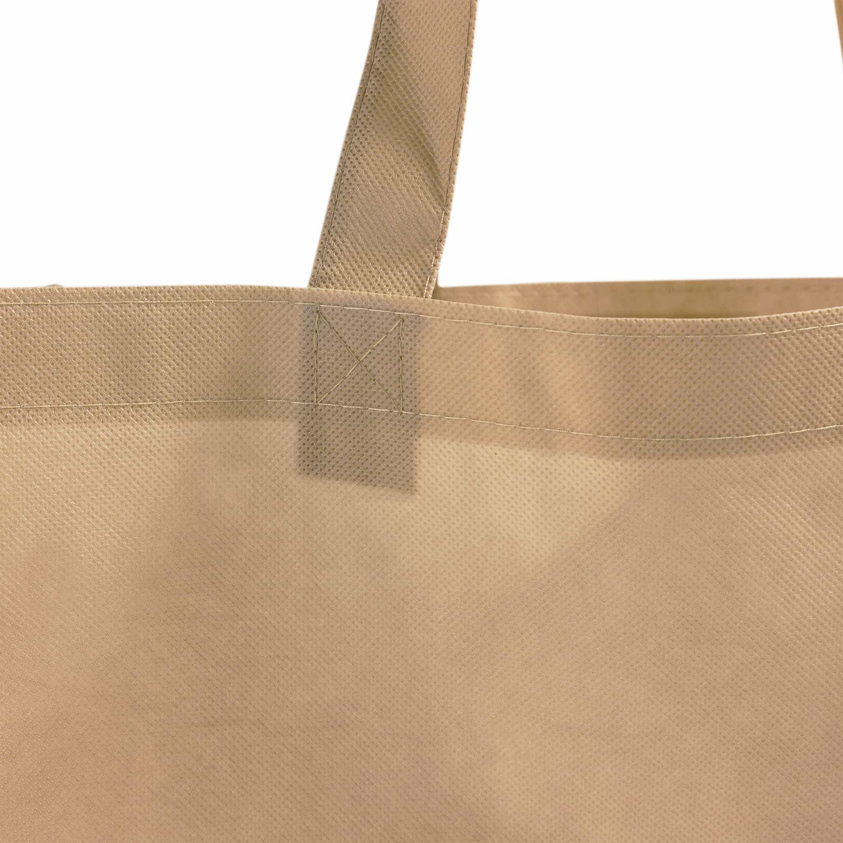 large non woven tote handle detail