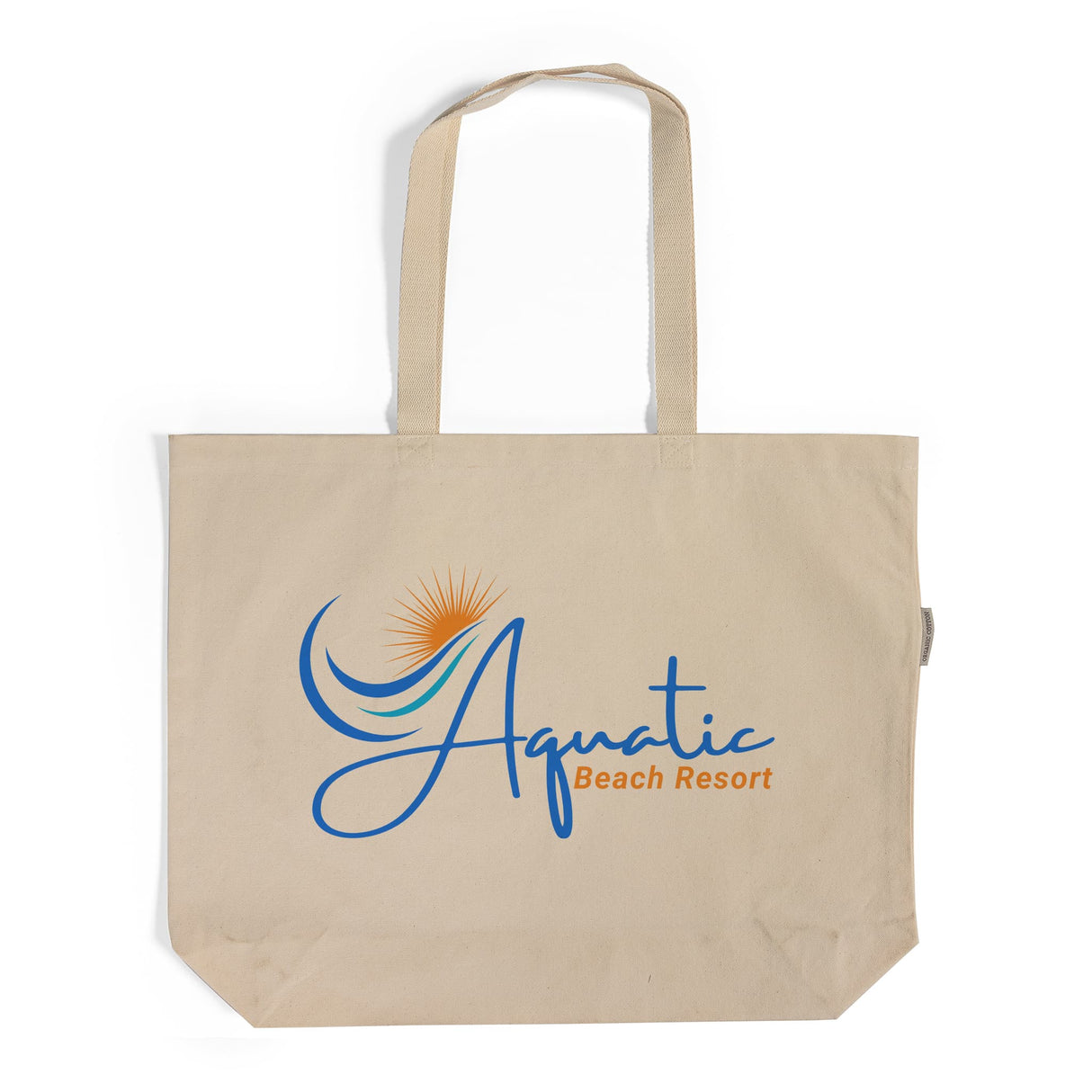 Custom Large Organic Canvas Grocery Tote Bag