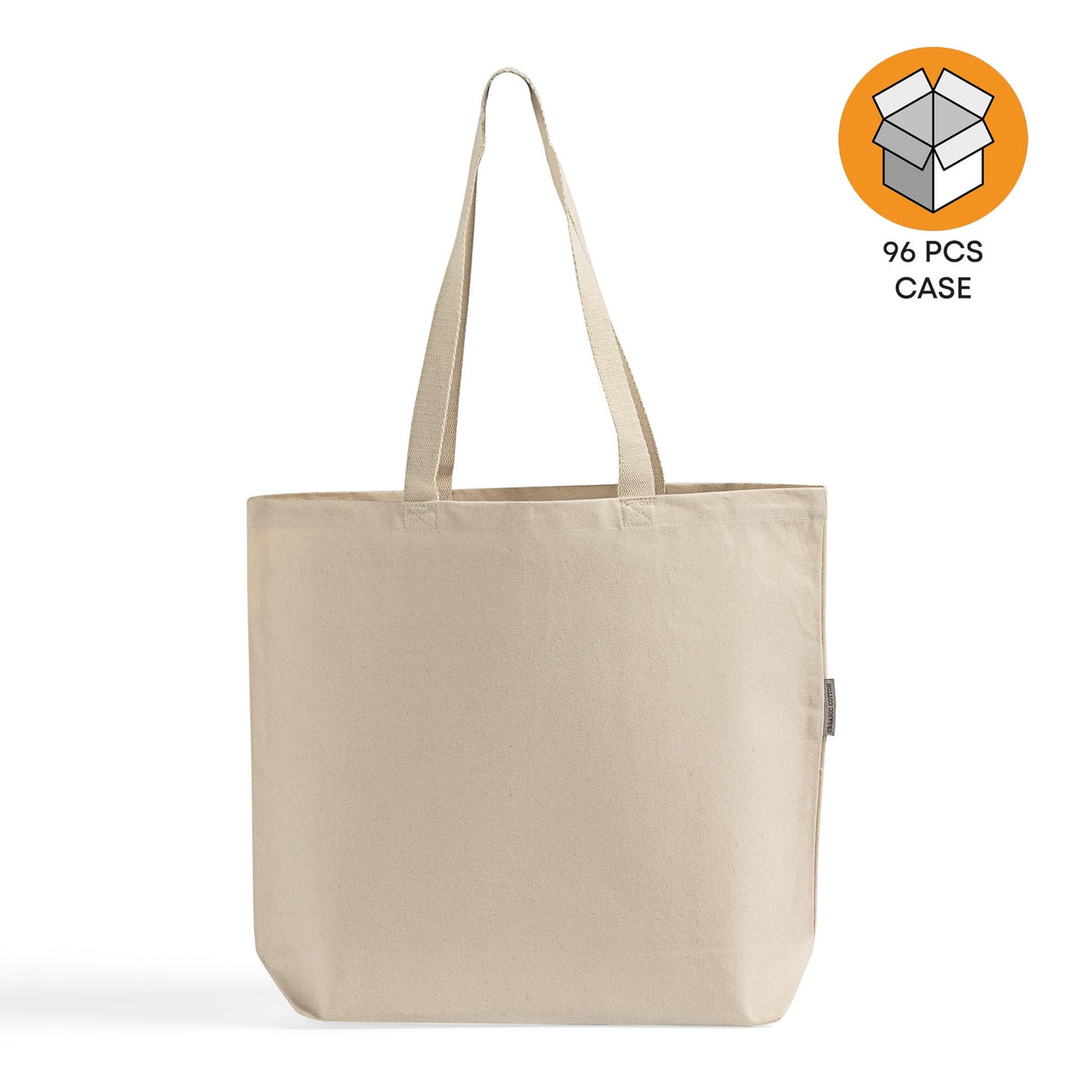 Large Organic Canvas Shopper Tote Case
