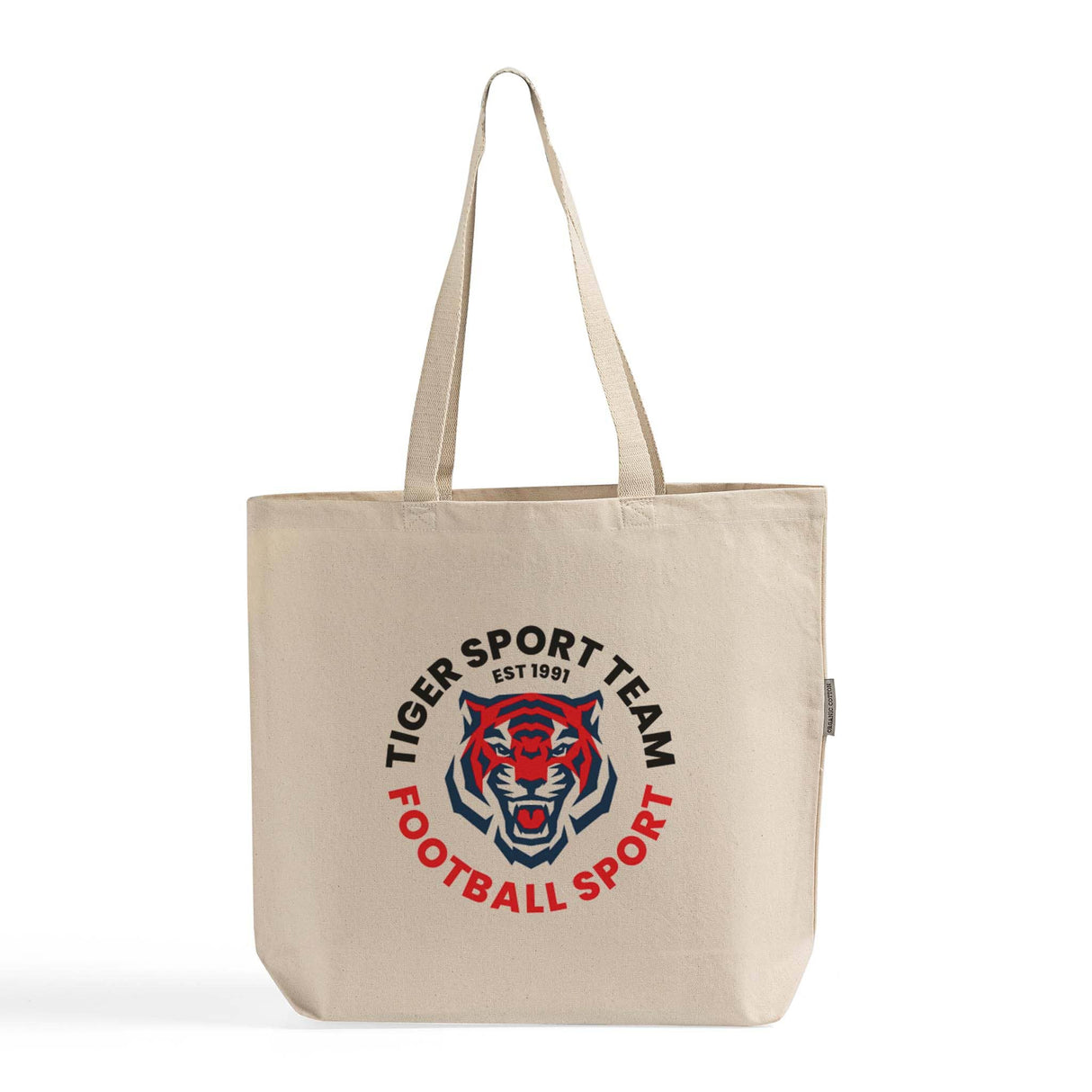 Custom Large Organic Cotton Tote Bag