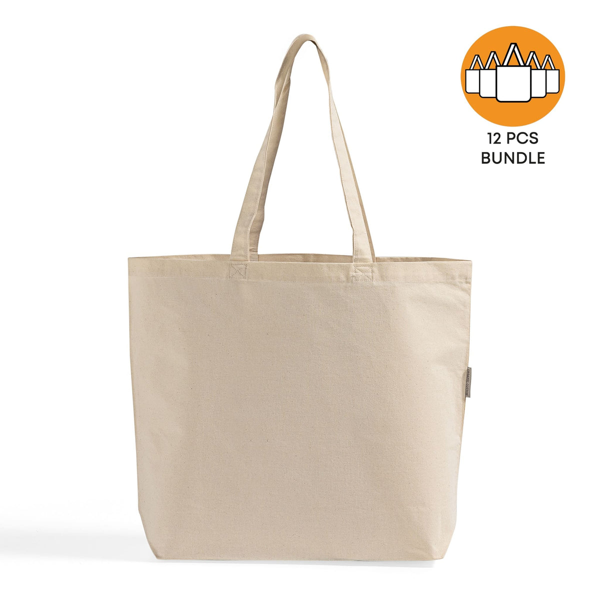 Natural Cotton Grocery Tote 12L