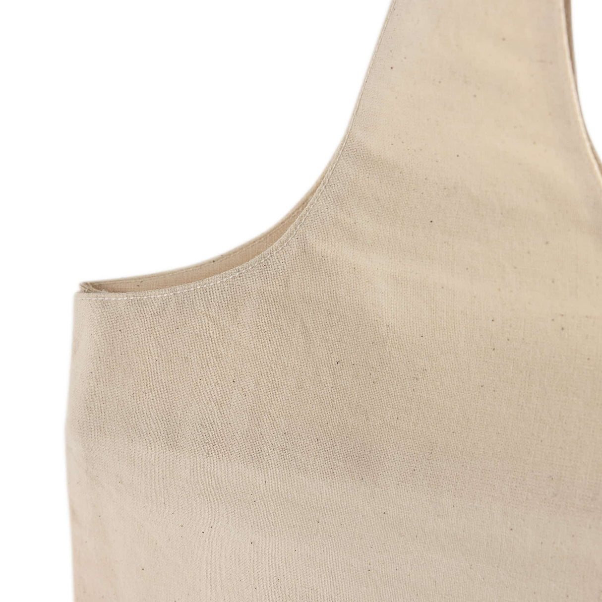 large organic tote bag handle detail