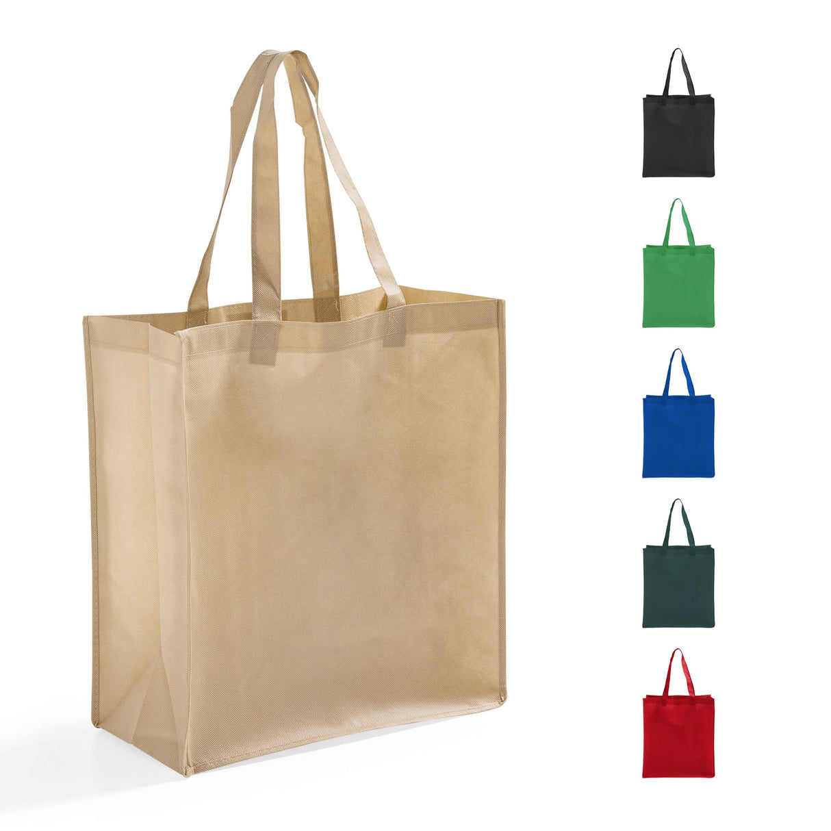 large polypropylene grocery totebags