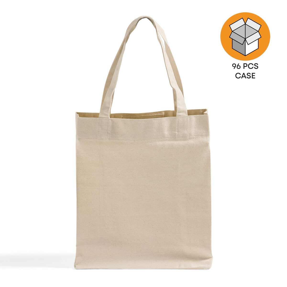 96 ct Eco Friendly Recycled Cotton Canvas Tote Bag w/Full Gusset - By