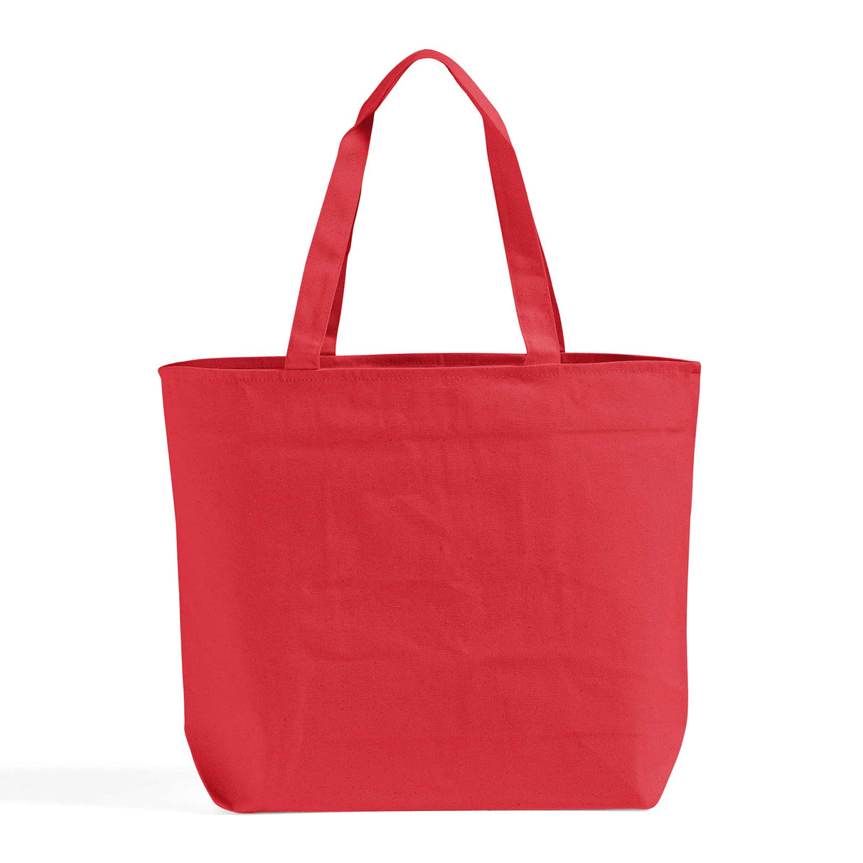 Large red canvas bag