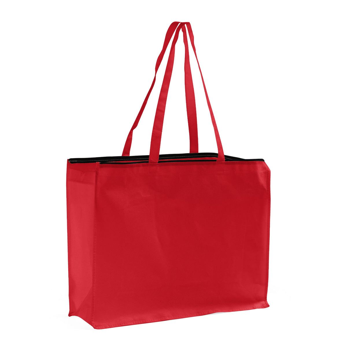 Large Red Non Woven Grocery Tote