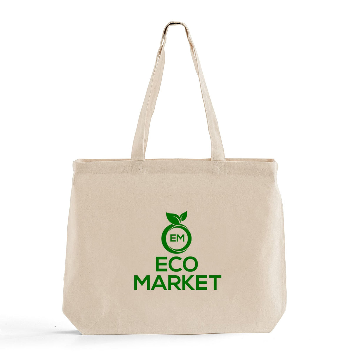 18 in Large Size Customized Canvas Tote Bag / Personalized Canvas Tote Bag with Long Handles - TG218