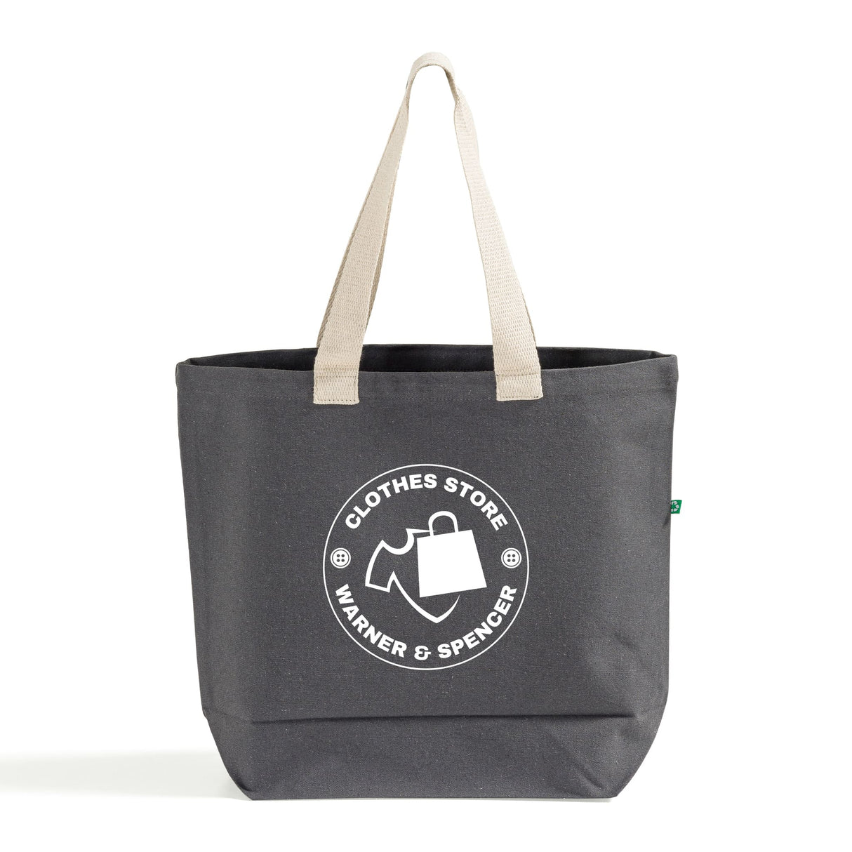Custom Large Size Recycled Shopping Tote Bags - Recycled Tote Bags With Your Logo - RC894