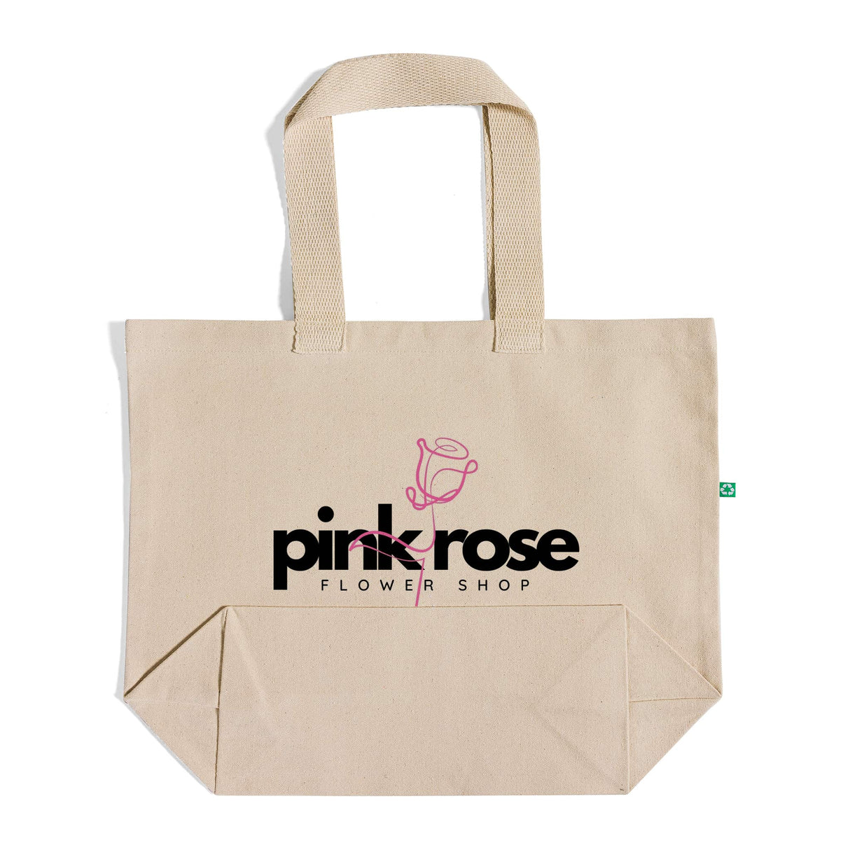 Custom Large Size Recycled Shopping Tote Bags - Recycled Tote Bags With Your Logo - RC894
