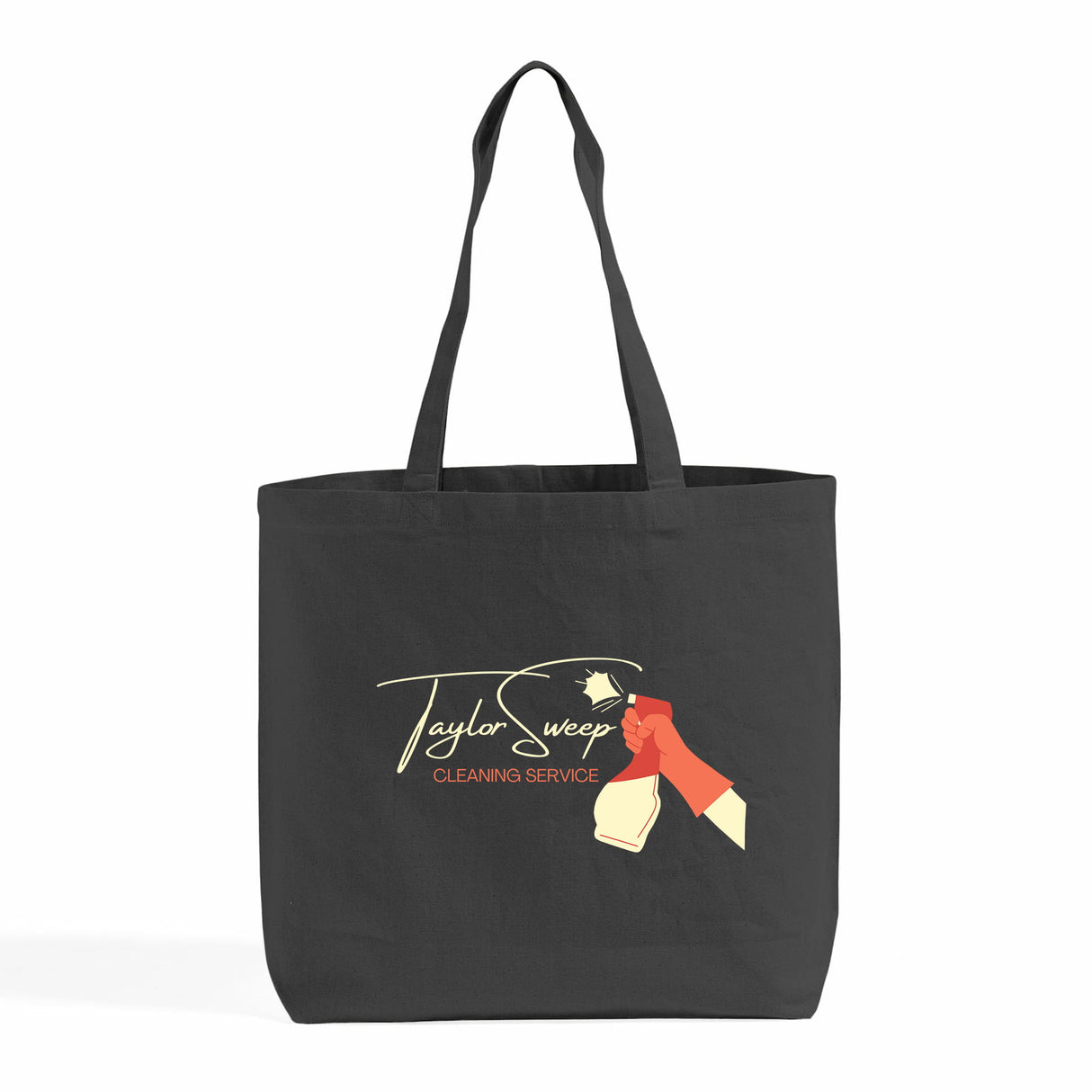 Large Size Value Customized Canvas Tote Bag / Personalized Long Handles Canvas Bag - TG219