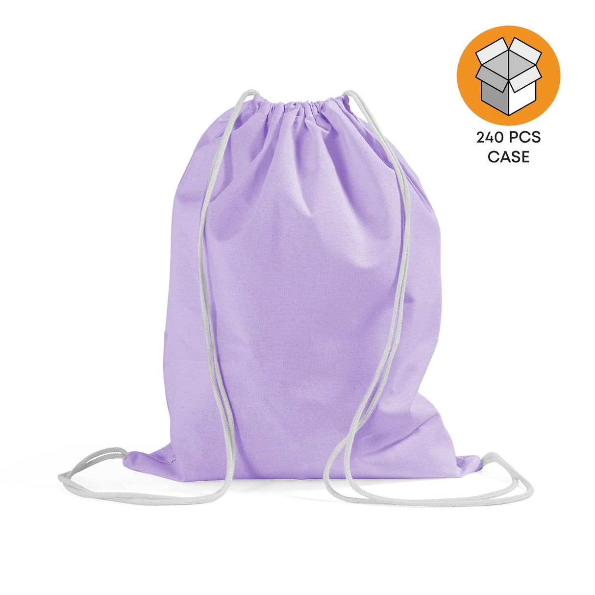 240 ct Economical Sport Cotton Drawstring Bag Cinch Packs - By Case