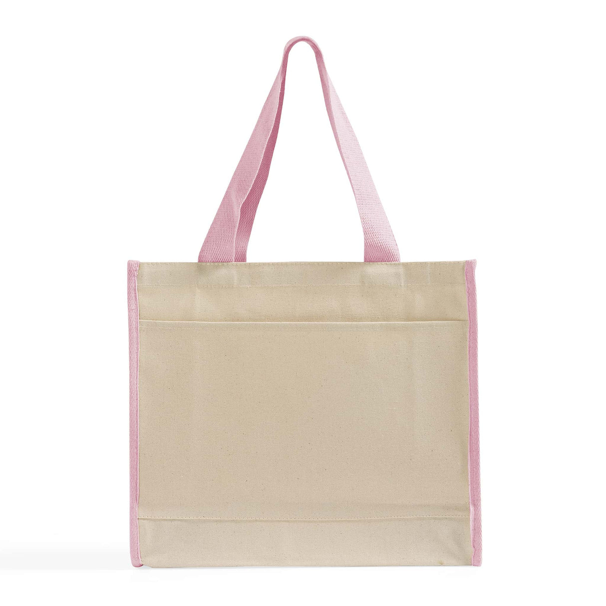 Light Pink Trim Heavy Canvas Tote