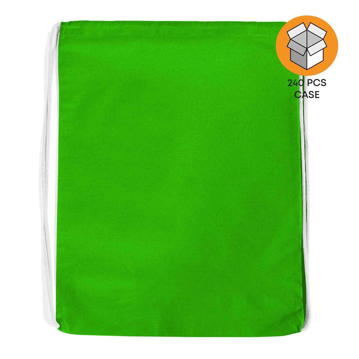 240 ct Economical Sport Cotton Drawstring Bag Cinch Packs - By Case