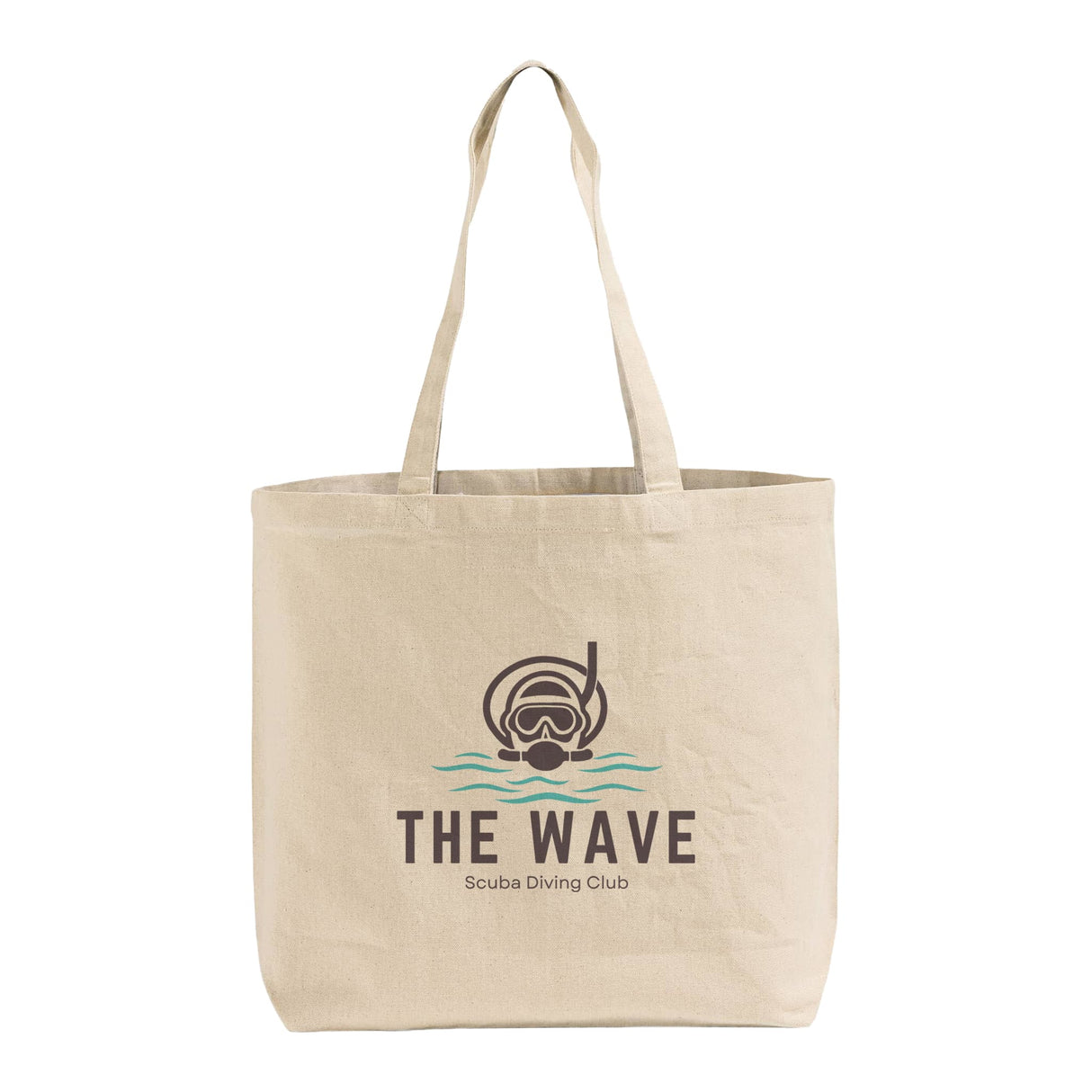 Large Size Value Customized Canvas Tote Bag / Personalized Long Handles Canvas Bag - TG219