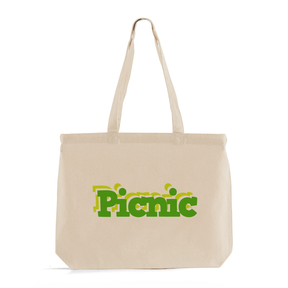 18 in Large Size Customized Canvas Tote Bag / Personalized Canvas Tote Bag with Long Handles - TG218