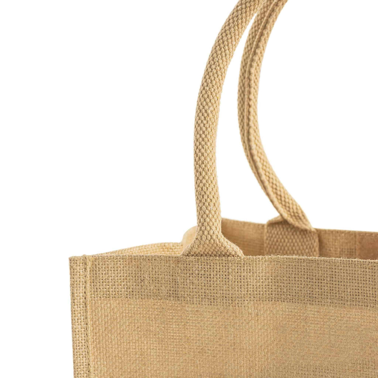 Medium Easy Print Jute Bag Handle Detail