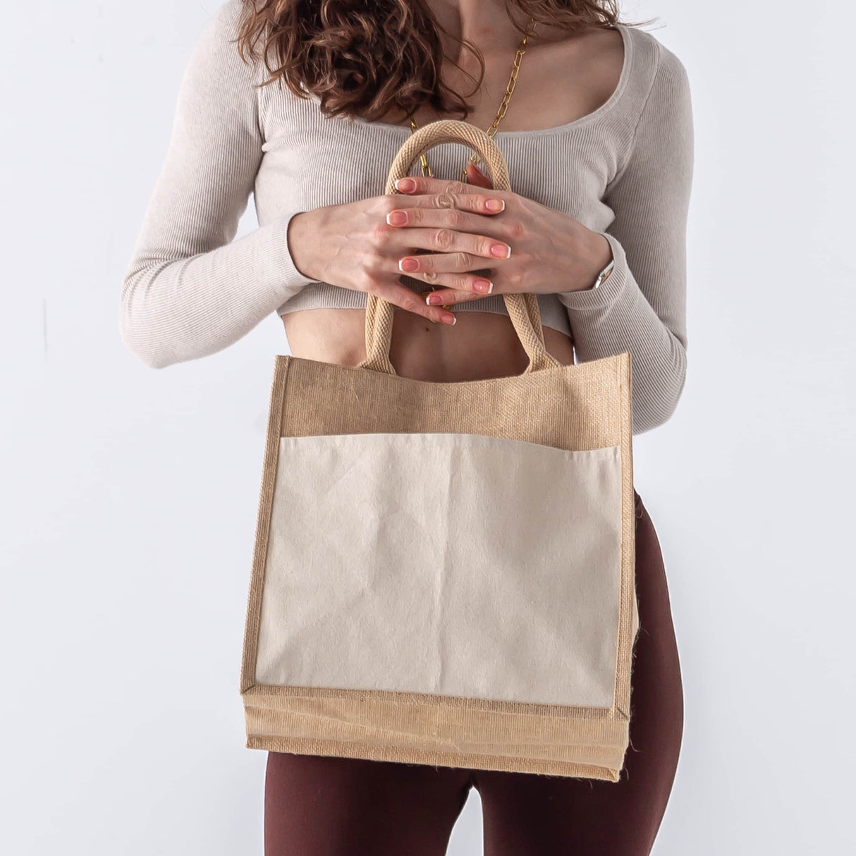 Medium Jute Bag Model