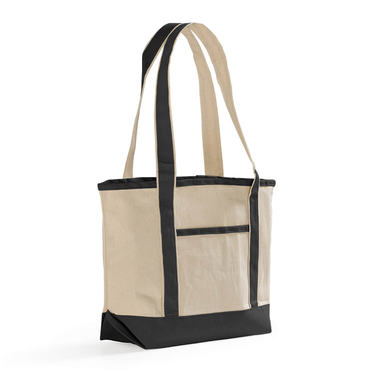 Medium Size Black Heavy Canvas Tote