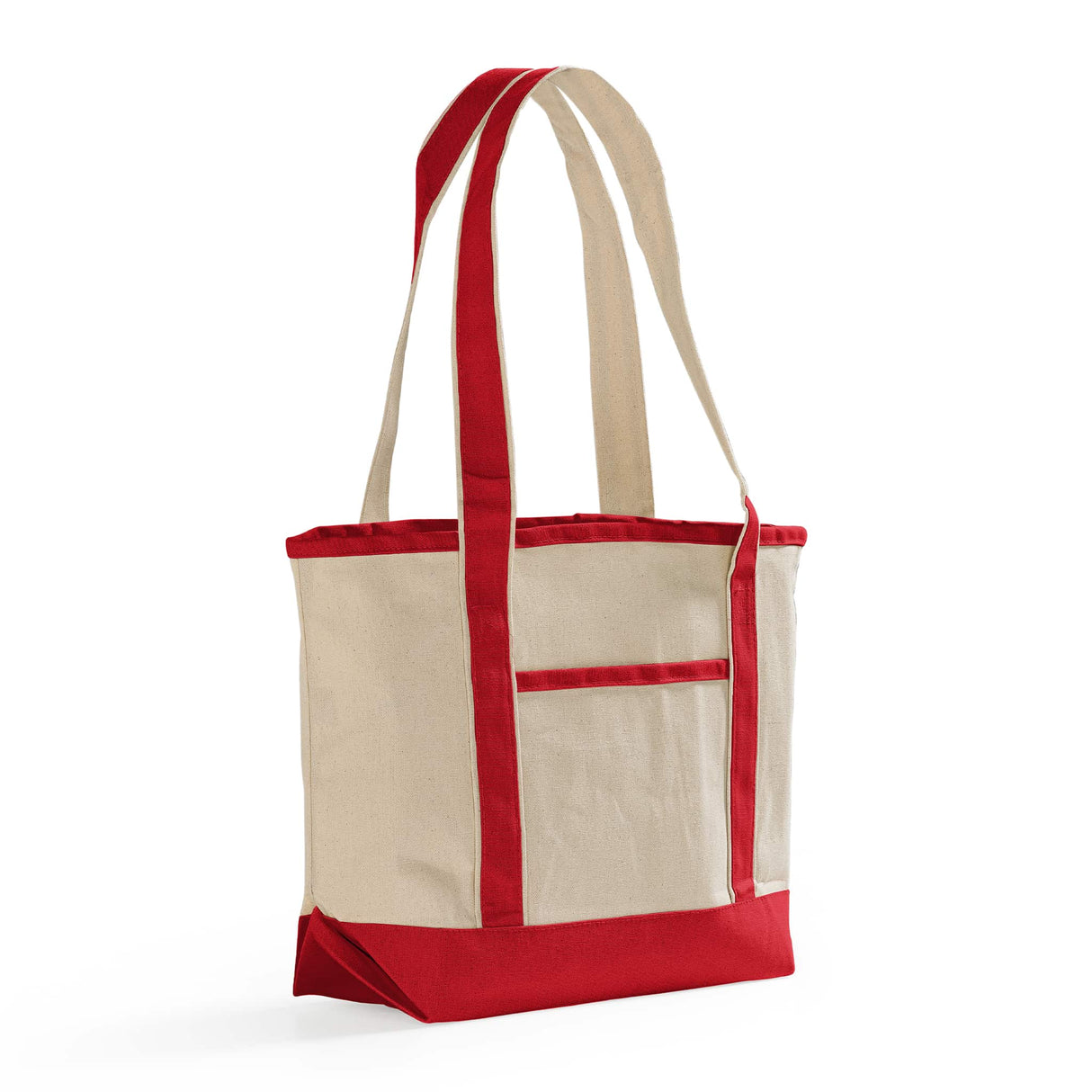 Medium Size Red Heavy Canvas Tote