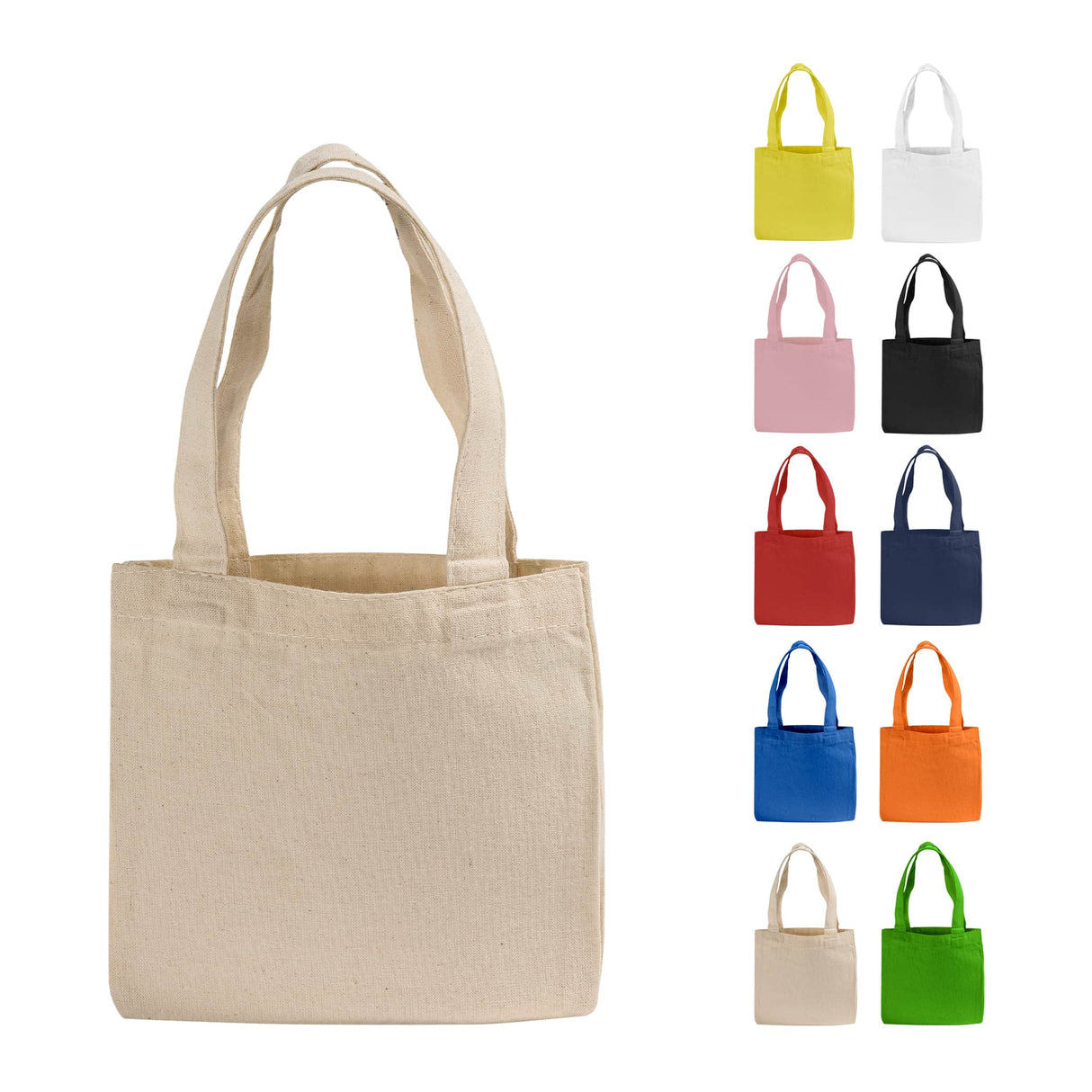 mini cotton tote bags
